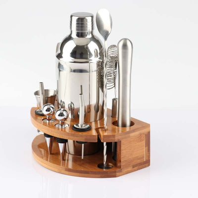 Set Profesional de Bartending 12 Piezas con Base de Bambú - Image 5