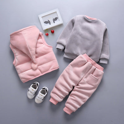 Conjunto Térmico Infantil de 3 Piezas para Niños - Ropa de Invierno Acolchada - Image 10