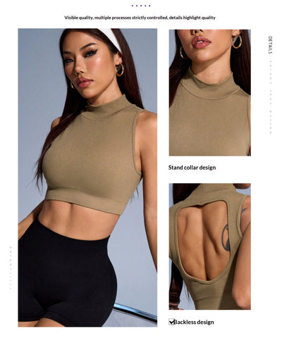 Conjunto de Yoga Tejido sin Costuras con Elasticidad Premium - Image 12