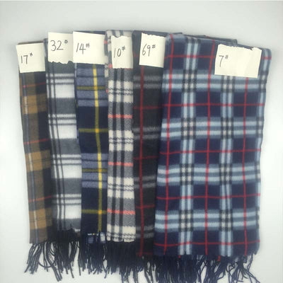 Bufanda Térmica Escocesa Negra y Blanca Talla Grande para Hombre y Mujer - Image 6