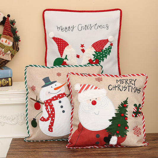Funda de Almohada Decorativa Papá Noel