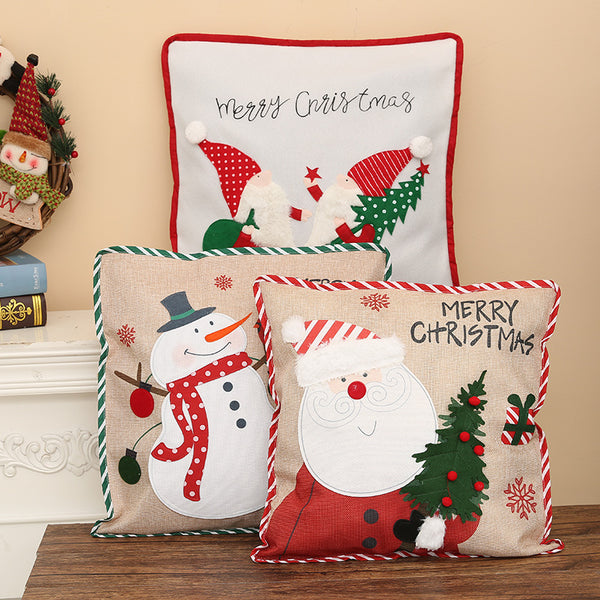 Funda de Almohada Decorativa Papá Noel
