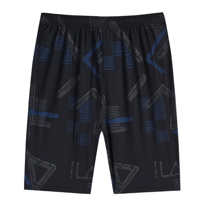 Shorts Deportivos Sueltos de Seda de Hielo con Estampado - Secado Rápido - Image 5