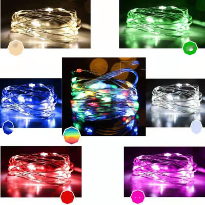 Guirnalda de Luces LED con Alambre de Cobre - 3 Pilas AA - Image 10