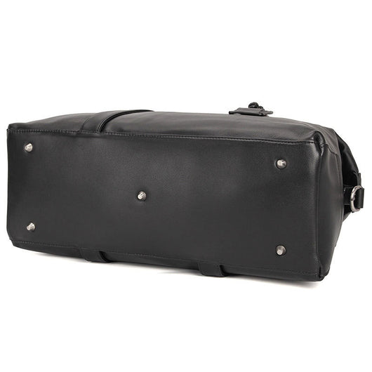 Bolsa de Viaje en Cuero Nappa Premium - Elegancia Clásica Negro - Image 6