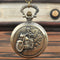 Reloj de Bolsillo Retro Motociclista Cuarzo Clásico