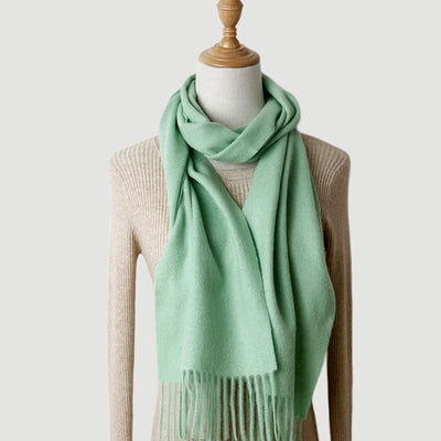 Bufanda de Cachemira Pura Colores Sólidos para Otoño e Invierno - Image 32