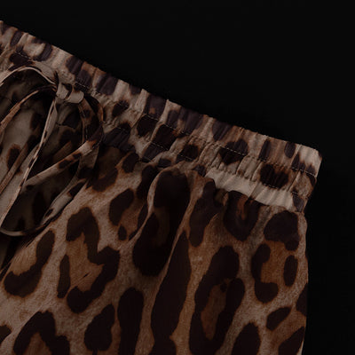Conjunto Leopardo Transparente: Blusa Manga Larga y Shorts Sueltos - Image 14