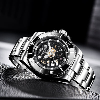 Reloj Mecánico PAGANI con Correa de Acero Inoxidable - Image 13