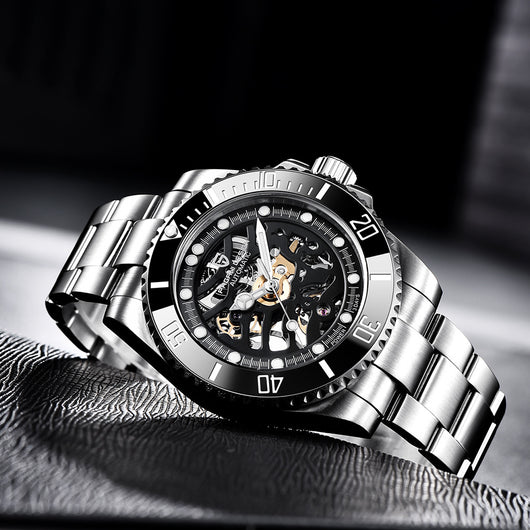 Reloj Mecánico PAGANI con Correa de Acero Inoxidable - Image 13