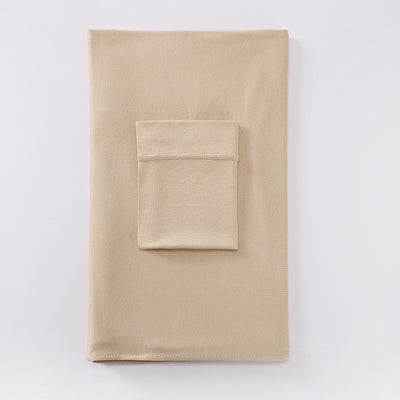Black minimalist modal bottom hat integrated scarf, folded neatly on a white background. - Image 18