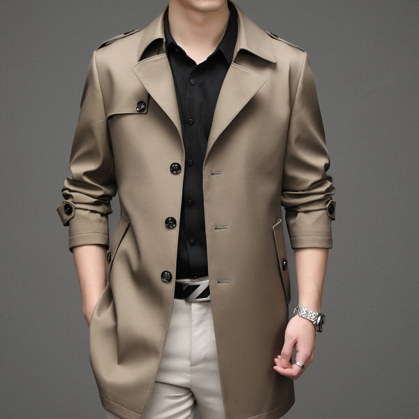 Saco Casual de Botón Simple para Hombre Talla Grande Premium