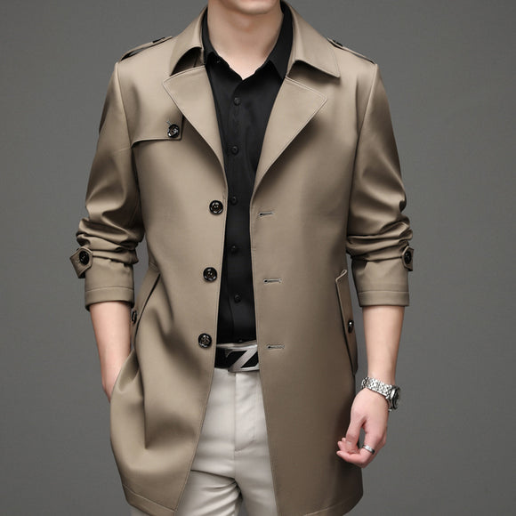 Saco Casual de Botón Simple para Hombre Talla Grande Premium