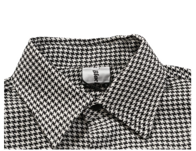 Camisa Cuadros Unisex con Cruz Bordada Manga Larga - Image 13