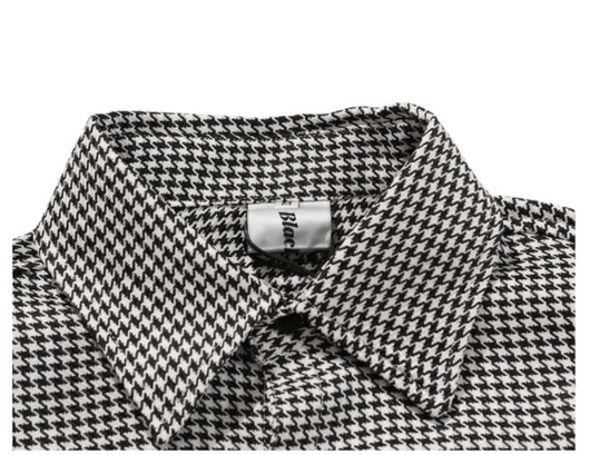 Camisa Cuadros Unisex con Cruz Bordada Manga Larga - Image 13