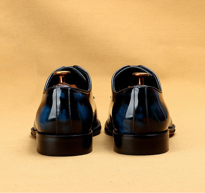 Zapatos Oxford Ejecutivos de Cuero Brillante para Hombre - Image 6