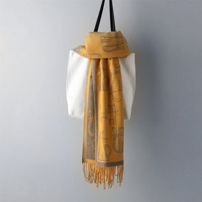 Pashmina Estampada de Protección Solar para Otoño e Invierno - Image 2
