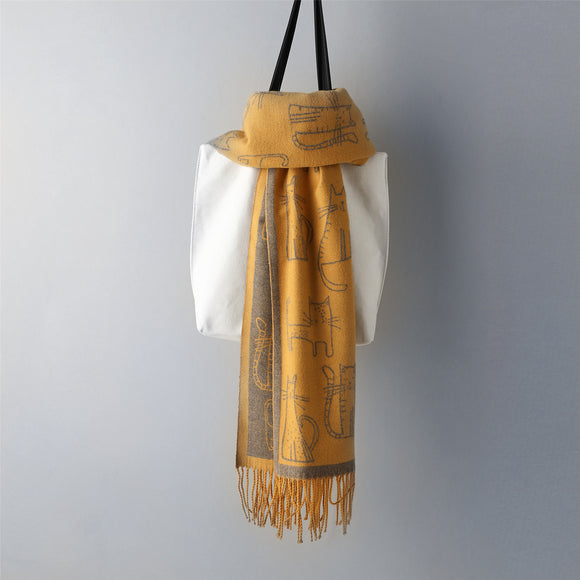 Pashmina Estampada de Protección Solar para Otoño e Invierno