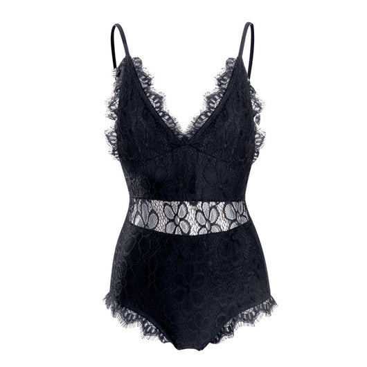 Traje de baño enterizo con encaje para mujer - Image 10
