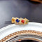 Natural tourmaline Ring Emerald Ring sapphire ring color sapphire ring supports detection Colored Sapphire Ring