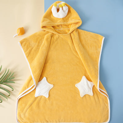 Poncho Toalla de Baño Infantil con Capucha - Coral Fleece Súper Absorbente - Image 5