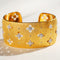 Fashion Four-leaf Clover Micro-inlaid Zirconium Hollow Bracelet Dorado