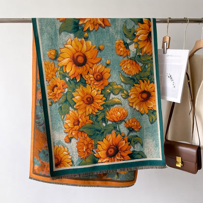 Bufanda Gruesa de Invierno con Diseño Jacquard Tipo Cashmere - Image 26