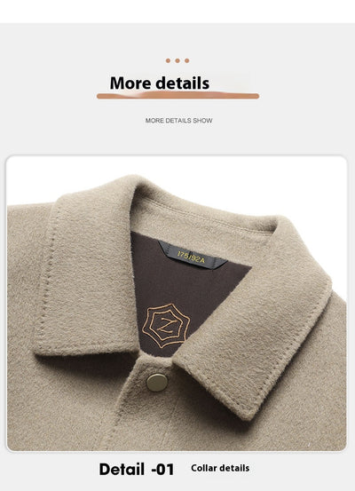 Chaqueta Polo de Lana Doble Faz para Otoño e Invierno - Tejida a Mano - Image 13