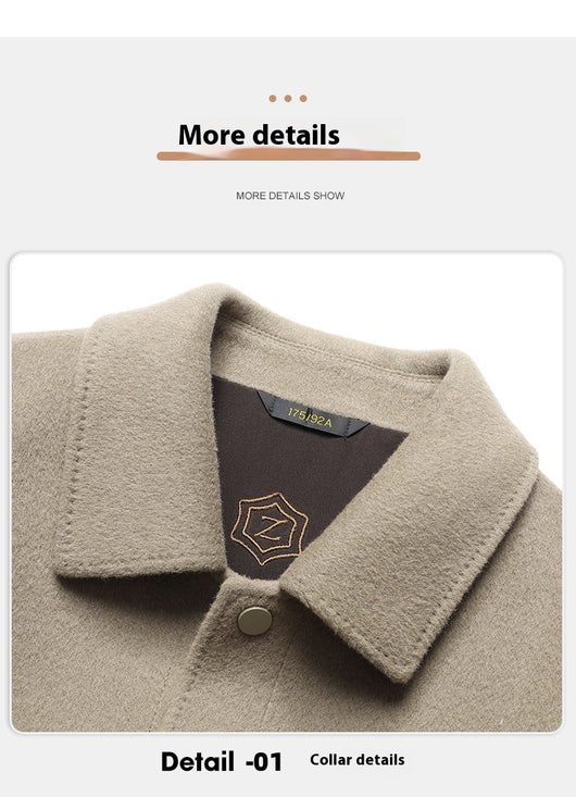 Chaqueta Polo de Lana Doble Faz para Otoño e Invierno - Tejida a Mano - Image 13