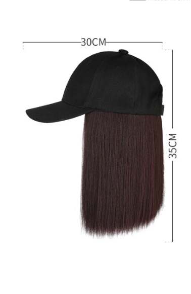 Peluca Bob Corto Liso con Gorro - Cabello hasta la Clavícula - Image 3
