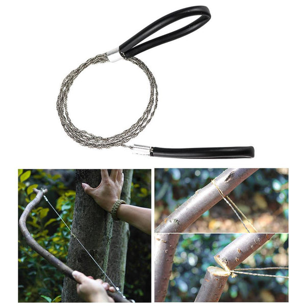 Sierra Manual de Cadena con Manija y Cable de Tracción
