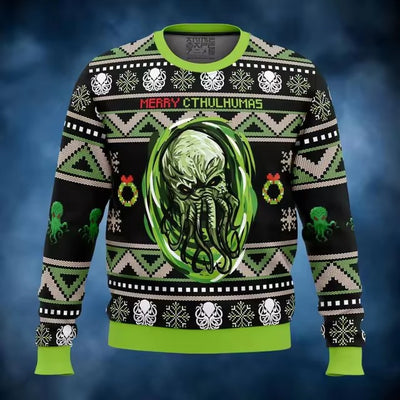 Suéter Navideño Cthulhu con Estampado Digital - Image 10