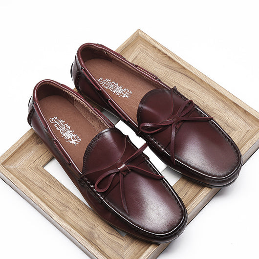 Zapatos Casuales de Cuero Estilo Coreano para Hombre - Image 8