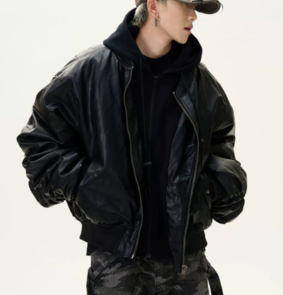 Chaqueta Acolchada de Cuero PU con Capucha y Forro Térmico - Image 15