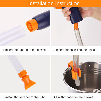 Cambiador de Agua para Acuarios con Bomba de Limpieza de Sustrato - Image 4