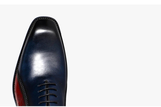 Zapatos Oxford de Cuero Genuino Talla Grande Hombre Punta Cuadrada Bicolor - Image 15