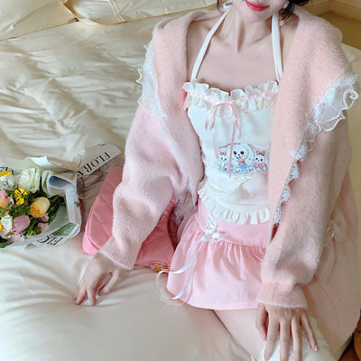 Conjunto Soft Girl Japonés: Blusa y Falda Dulce y Moderna - Image 10
