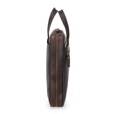 Maletín Portátil de Cuero Genuino Estilo Retro - Bolsa Ejecutiva Vintage - Image 5