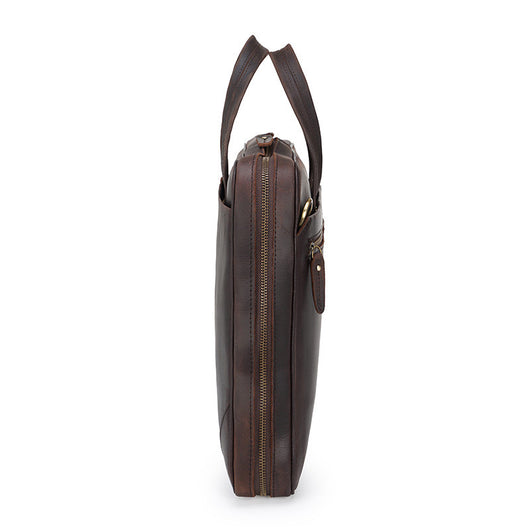 Maletín Portátil de Cuero Genuino Estilo Retro - Bolsa Ejecutiva Vintage - Image 5
