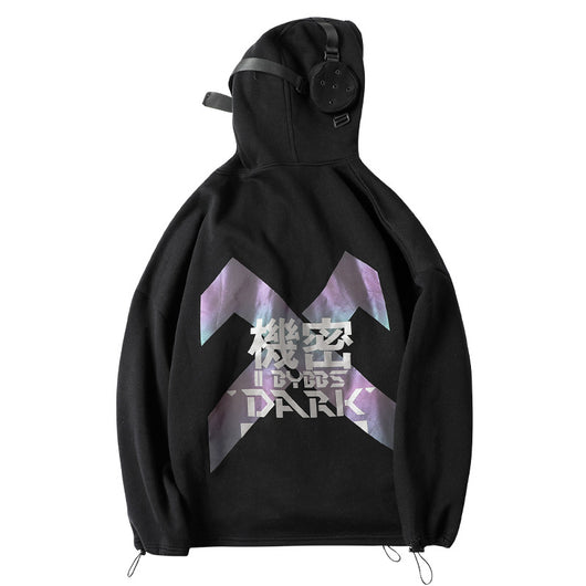 Sudadera Hip Hop Reflectante con Tecnología Láser - Abrigo Funcional - Image 6