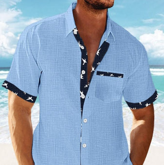 Camisa de Manga Corta Estampado Coco - Diseño Tropical - Image 2