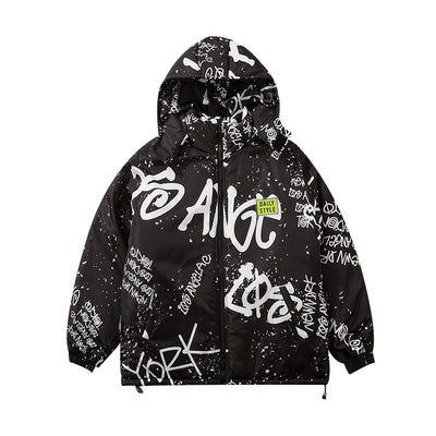Chaqueta Acolchada Graffiti Winter Splash para Hombre - Image 13