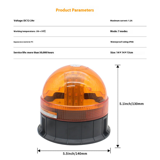Lámpara Estroboscópica de Seguridad para Techos de Maquinaria Industrial - Image 6