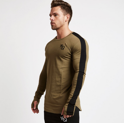 Camiseta Slim Fit de Manga Larga para Hombre - Estilo Casual y Deportivo - Image 4