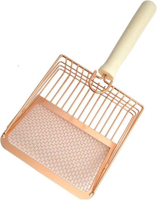 Pala Recogedora de Arena para Gatos con Mango de Madera
