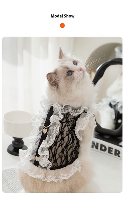 Chaleco de Encaje con Tracción para Gatos y Cachorros - Ropa Ligera para Mascotas - Image 15