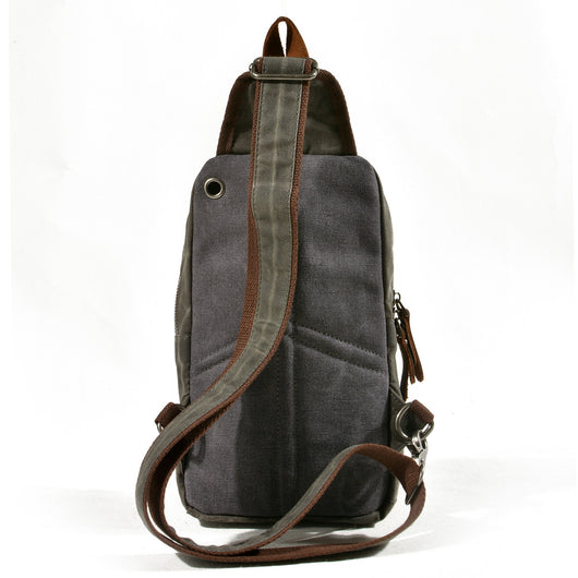 Bolsa de Pecho Multifuncional en Lona para Hombre - Image 2