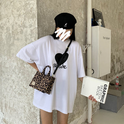 Bolsa Tote de Lona con Estampado de Leopardo y Correa Ancha - Image 6