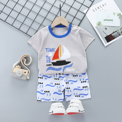 Conjunto de Verano para Niños en Algodón Puro con Manga Corta - Image 14
