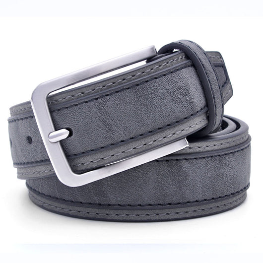 Cinturón de Cuero PU para Hombre con Hebilla de Pasador - Image 8